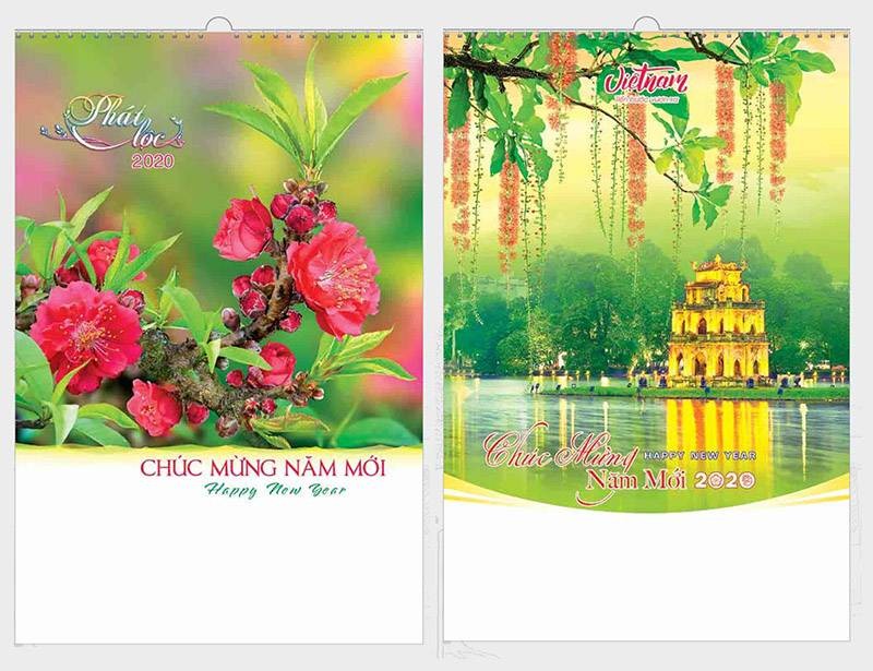 lịch tết, lịch để bàn